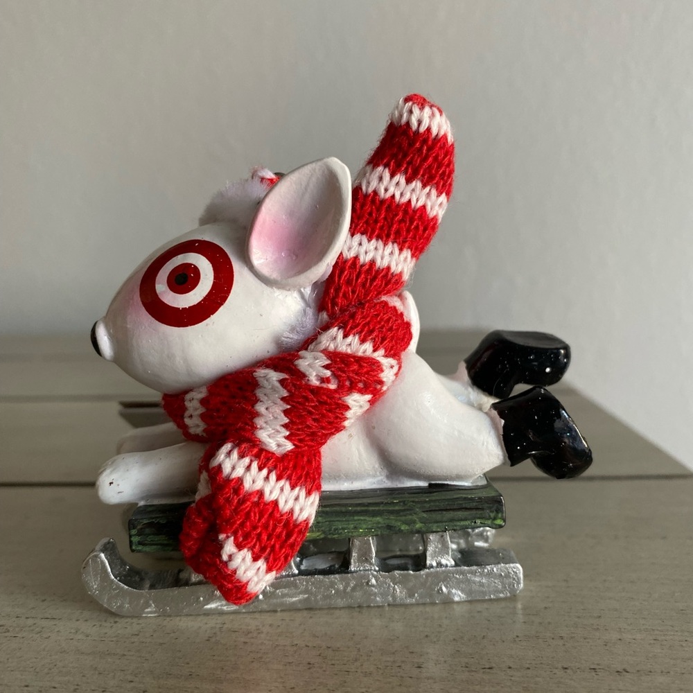 Target bullseye Christmas Ornament 2022 bullseye sledding ornament